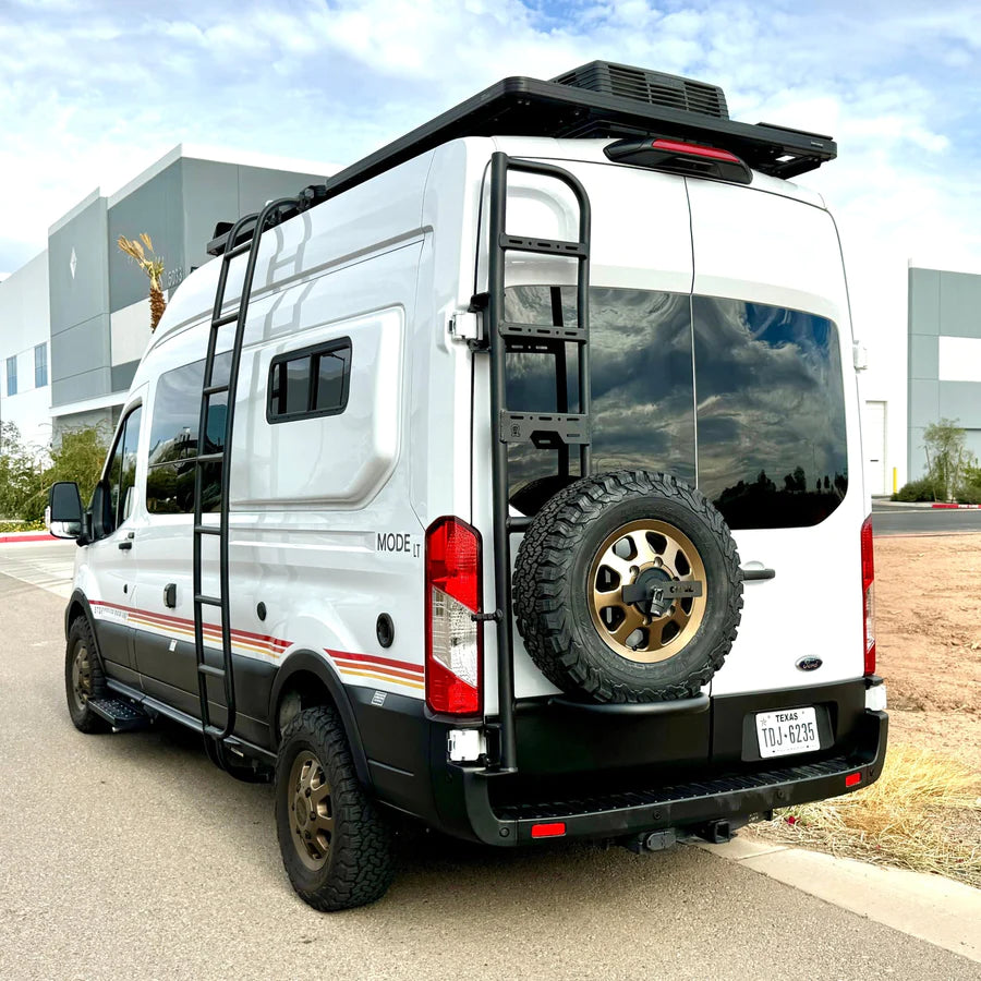 Owl Vans Ladder Tire Carrier Transit LOCAL INSTALL Campovans